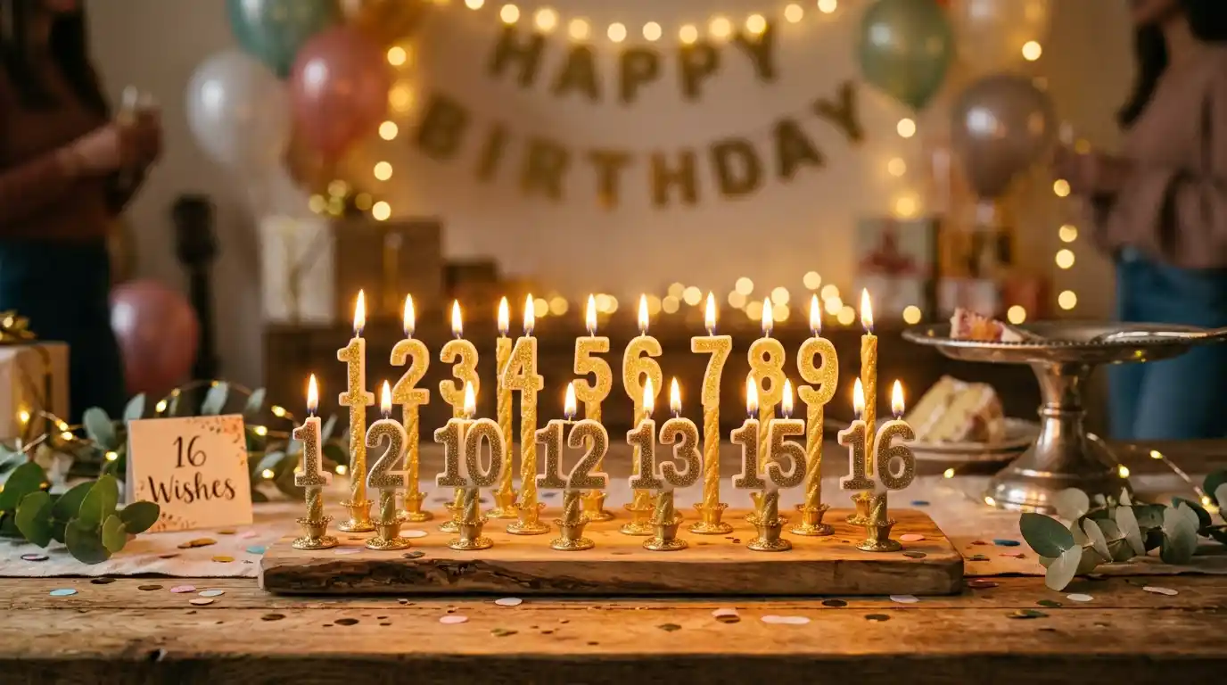 16 wishes candles
