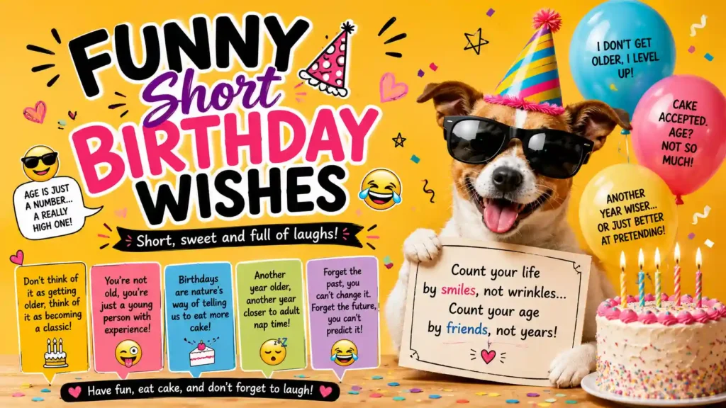 Funny Short Birthday Wishes