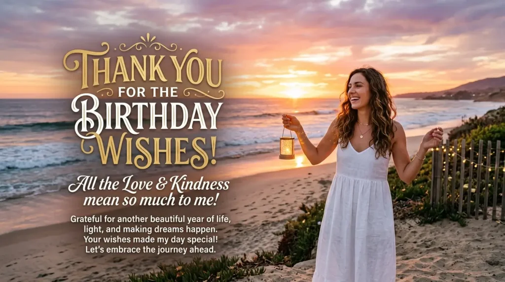 Inspirational Thank You for the Birthday Wishes