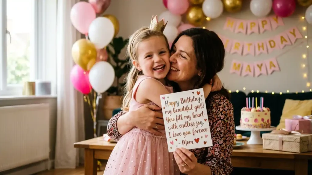 Celebration Heart Touching Birthday Wishes for Daughter from Mother