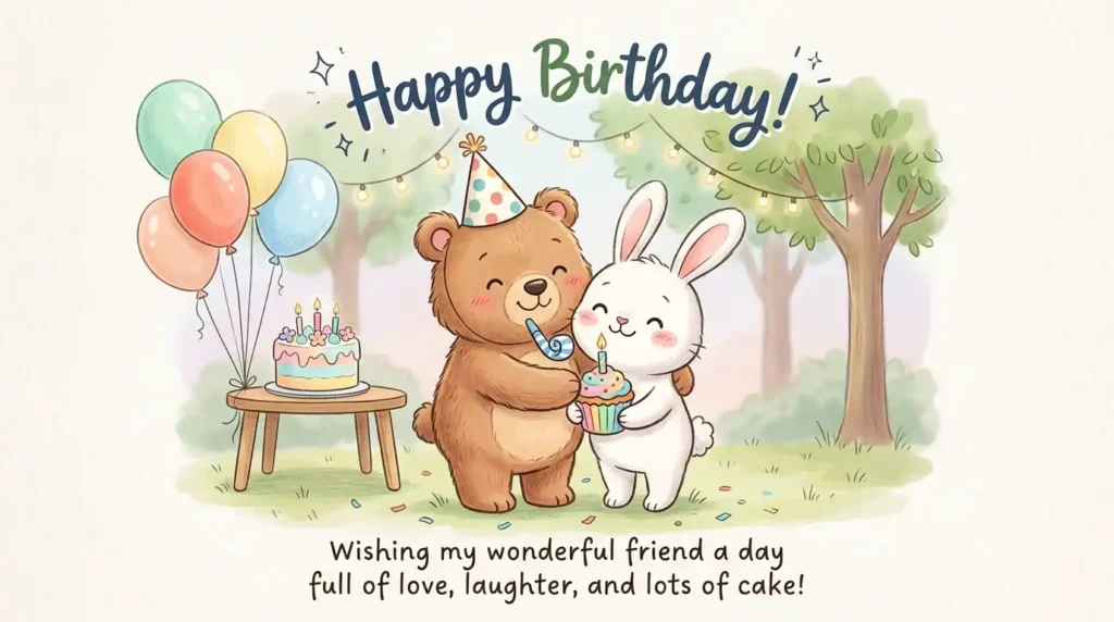 Cute Simple Birthday Wishes for Friend