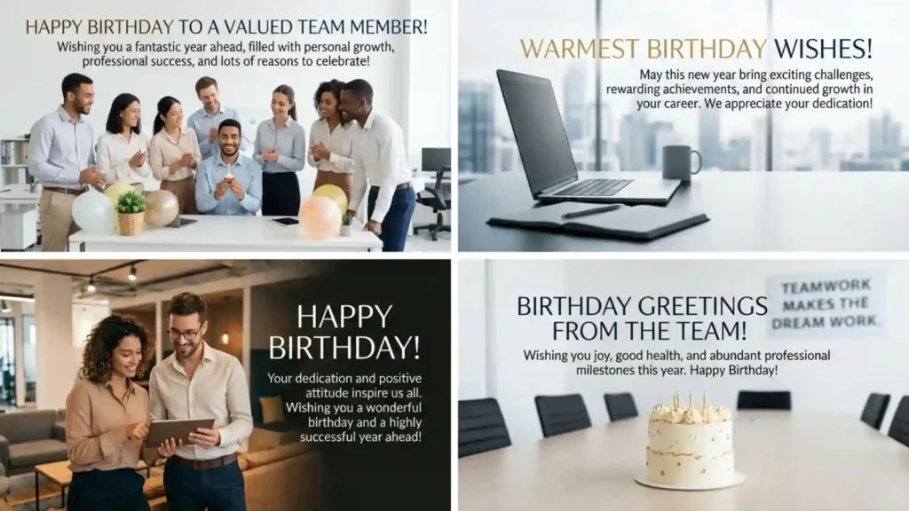 Professional Happy Birthday Wishes for Coworker