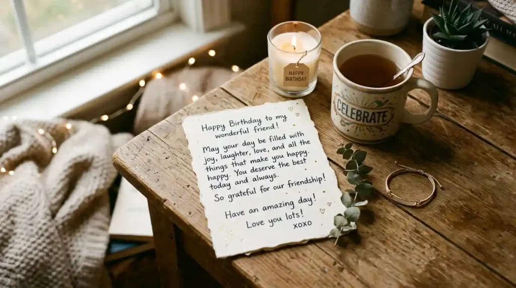 Short & Sweet Simple Birthday Wishes for Friend